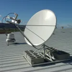 Mounted Satellite Dish