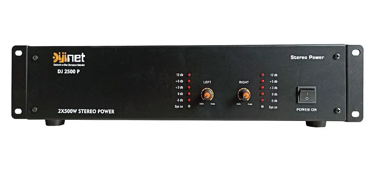 Dijinet DJ 2500 P 2X500 W Stereo Power Amfi