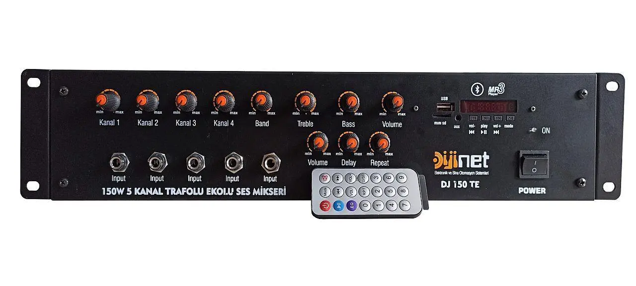 Dijinet DJ 150 TE 150 W 5 Channel Transformer Echo Sound Mixer