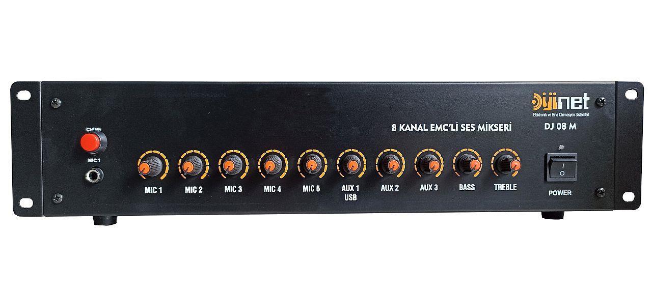 Dijinet DJ 08 M 8 Audio Mixer with Channel EMC