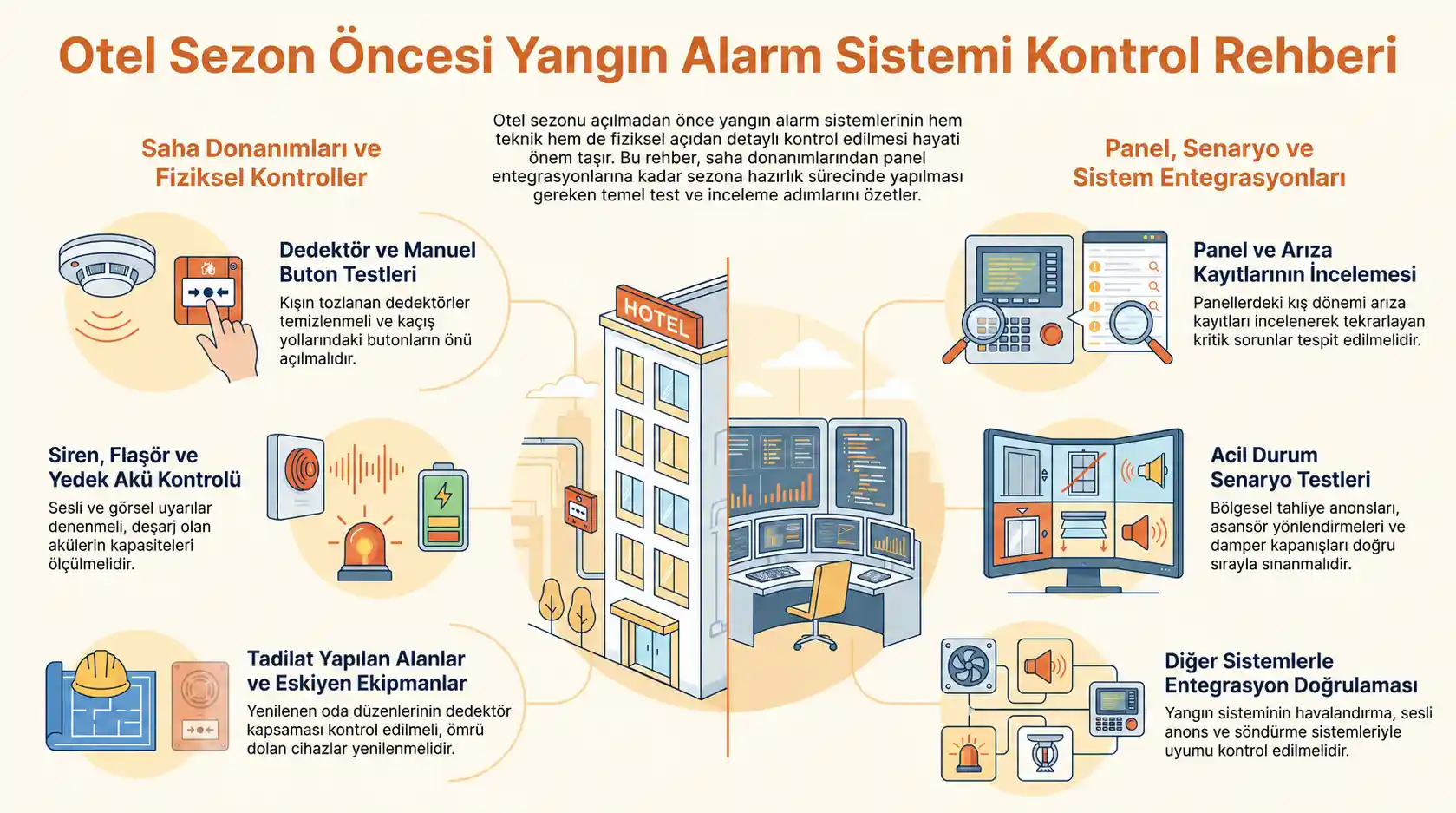 Otellerde Yangın Alarm Sistemi Bakımı 1 Otel Yangin Alarm Kontrol Rehberi